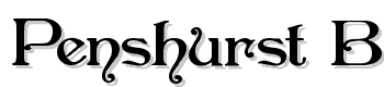 Penshurst-Bold font